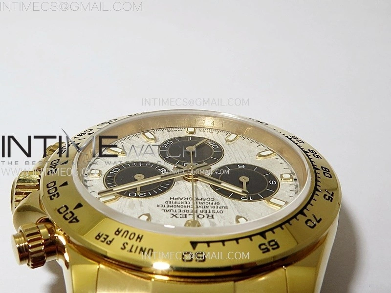 Daytona 116508 QF 1:1 Best Edition Real Meteorite Dial on YG Bracelet SH4130 V3