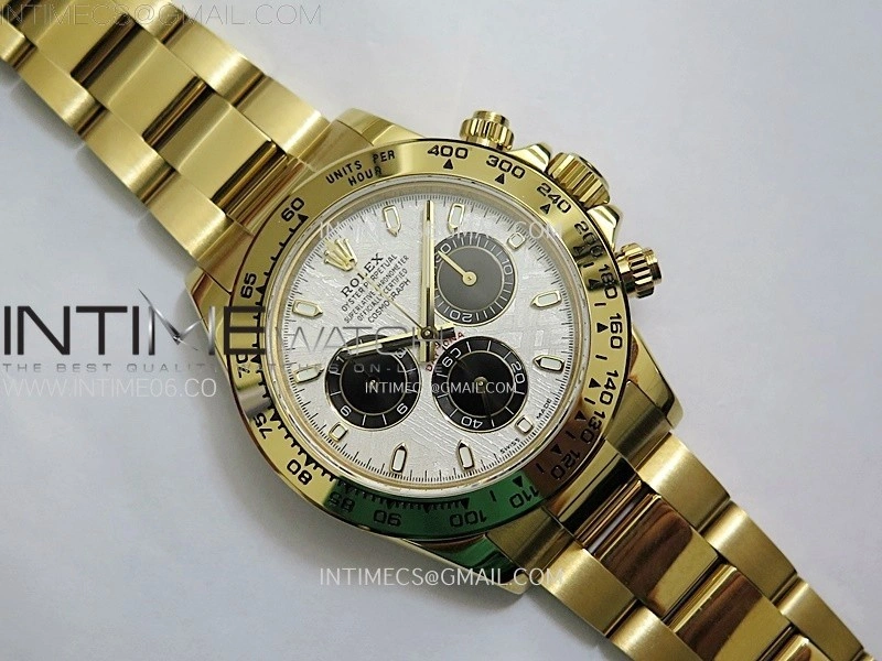 Daytona 116508 QF 1:1 Best Edition Real Meteorite Dial on YG Bracelet SH4130 V3
