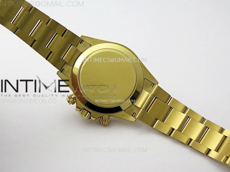 Daytona 116508 QF 1:1 Best Edition YG Dial Black Subdial on YG Bracelet SH4130 V3