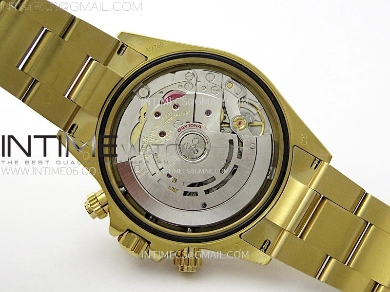 Daytona 116508 QF 1:1 Best Edition YG Dial Black Subdial on YG Bracelet SH4130 V3