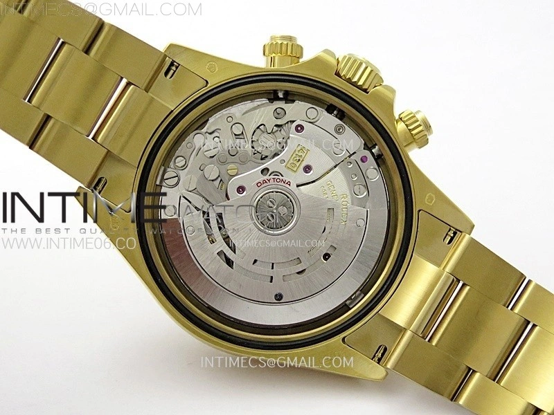 Daytona 116508 QF 1:1 Best Edition YG Dial Black Subdial on YG Bracelet SH4130 V3