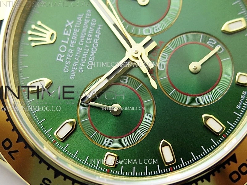 Daytona 116508 YG APSF 1:1 Best Edition Green Dial on YG Bracelet SH4130