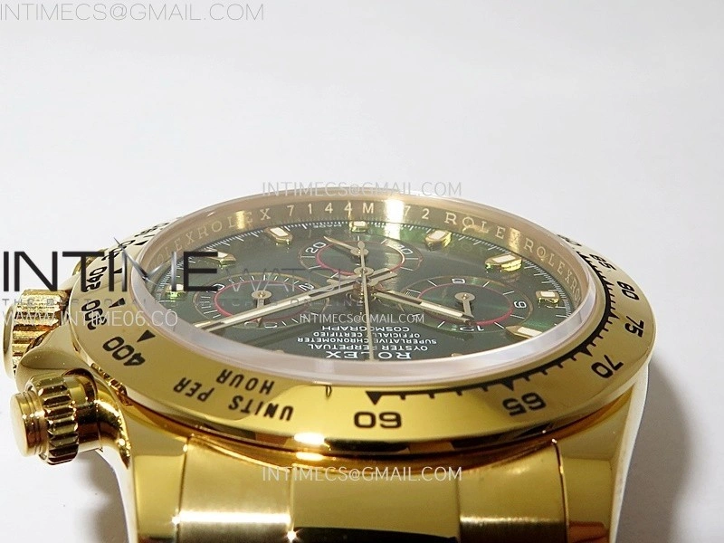 Daytona 116508 YG APSF 1:1 Best Edition Green Dial on YG Bracelet SH4130