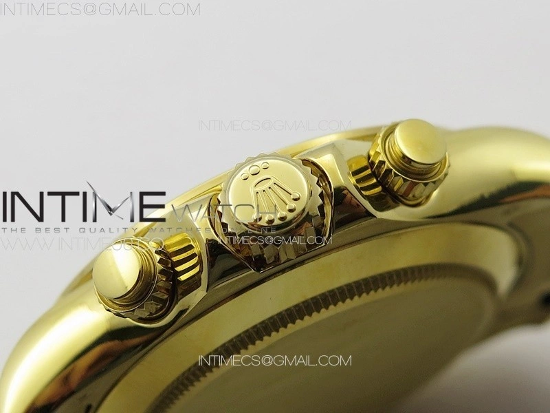 Daytona 116508 YG APSF Gold Dial Stick Markers On YG Bracelet Slim A7750