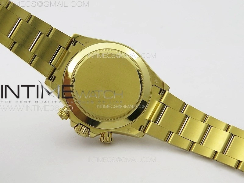 Daytona 116508 YG APSF Gold Dial Stick Markers On YG Bracelet Slim A7750