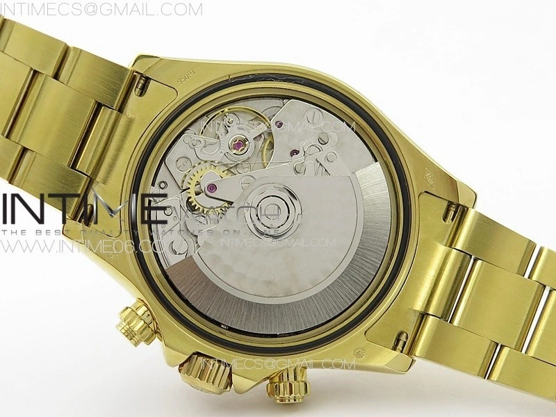 Daytona 116508 YG APSF Gold Dial Stick Markers On YG Bracelet Slim A7750
