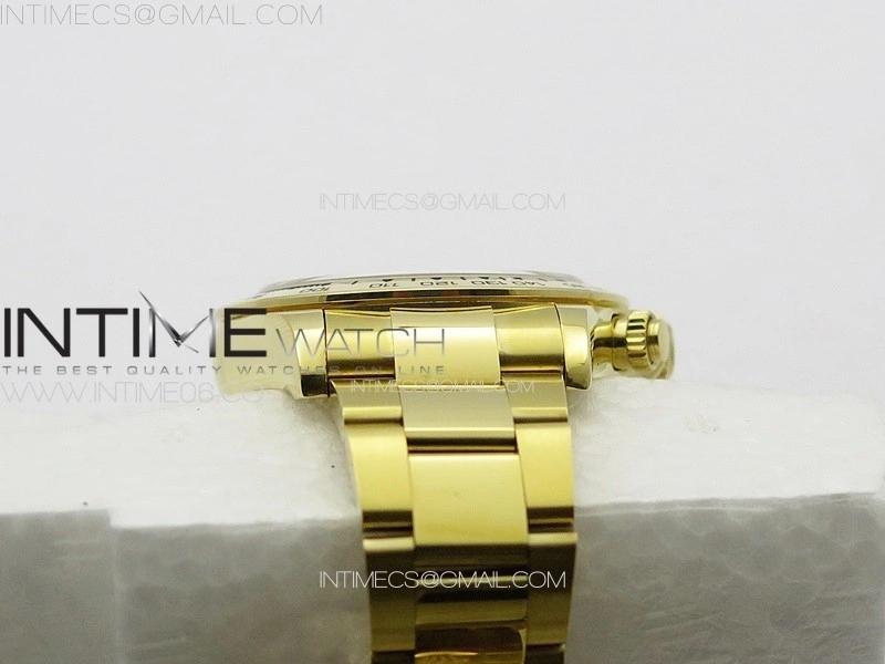 Daytona 116508 YG APSF Green Dial Sticks Markers On YG Bracelet Slim A7750