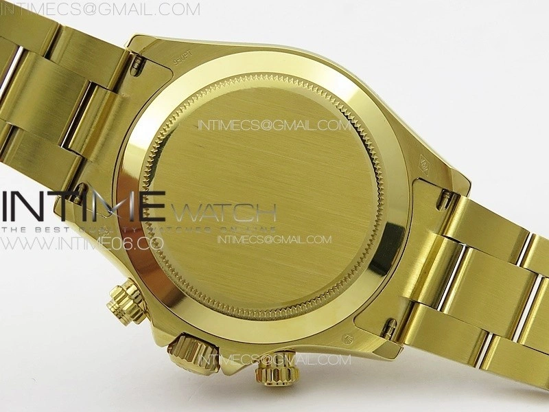 Daytona 116508 YG APSF Green Dial Sticks Markers On YG Bracelet Slim A7750