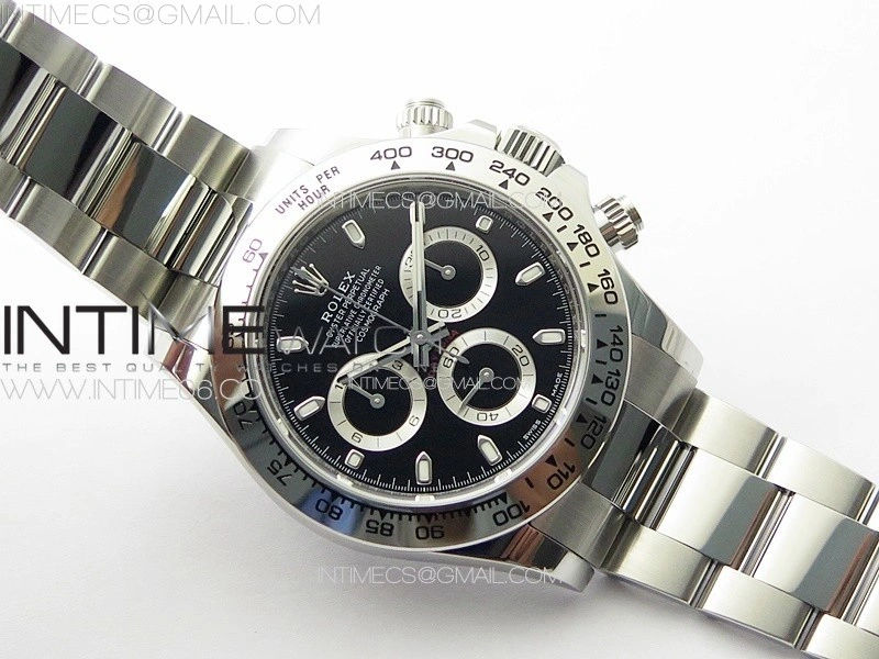 Daytona 116509 904 SS BTF 1:1 Best Edition Black Dial On 904L SS Bracelet SA4130