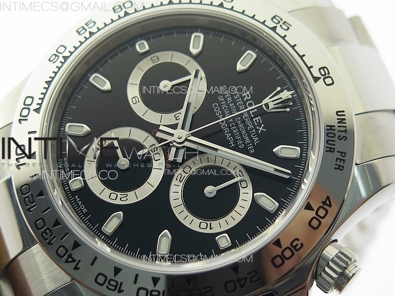 Daytona 116509 904 SS BTF 1:1 Best Edition Black Dial On 904L SS Bracelet SA4130