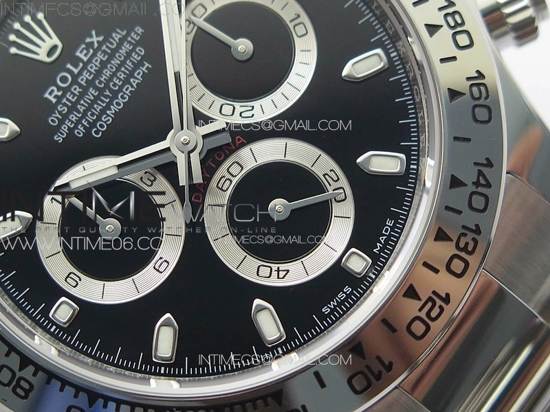 Daytona 116509 904 SS BTF 1:1 Best Edition Black Dial On 904L SS Bracelet SA4130