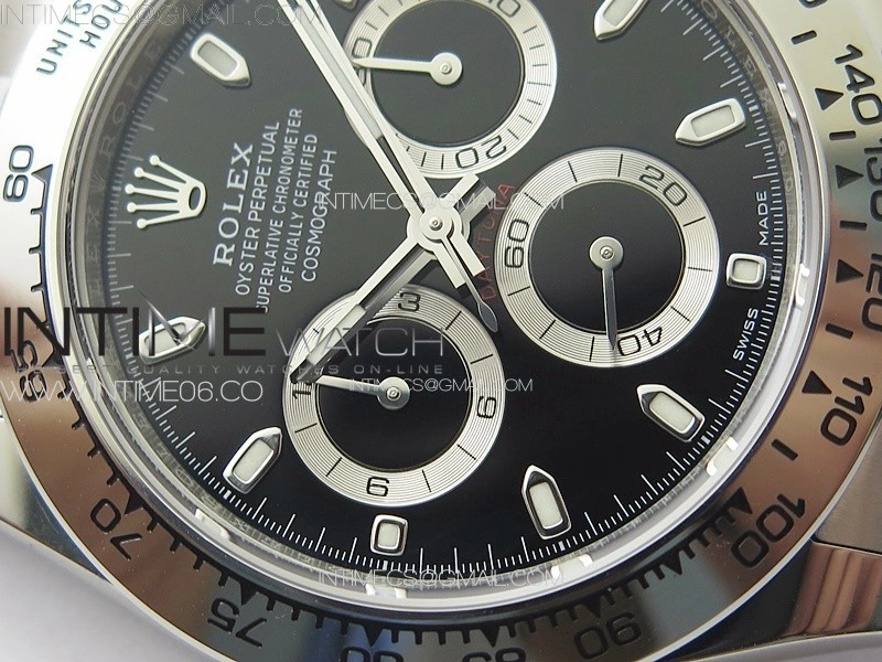Daytona 116509 904 SS BTF 1:1 Best Edition Black Dial On 904L SS Bracelet SA4130