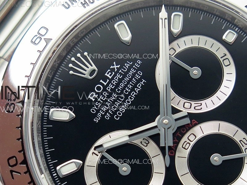 Daytona 116509 904 SS BTF 1:1 Best Edition Black Dial On 904L SS Bracelet SA4130