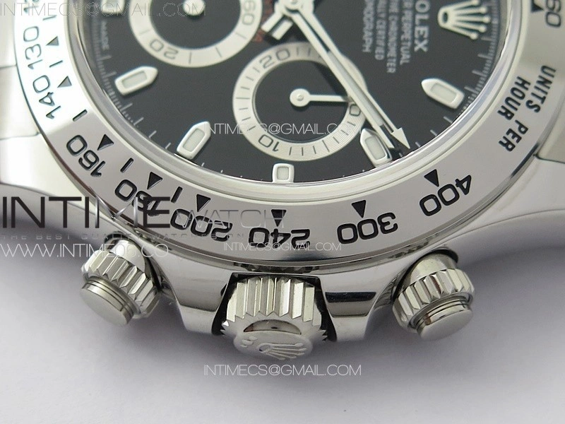 Daytona 116509 904 SS BTF 1:1 Best Edition Black Dial On 904L SS Bracelet SA4130