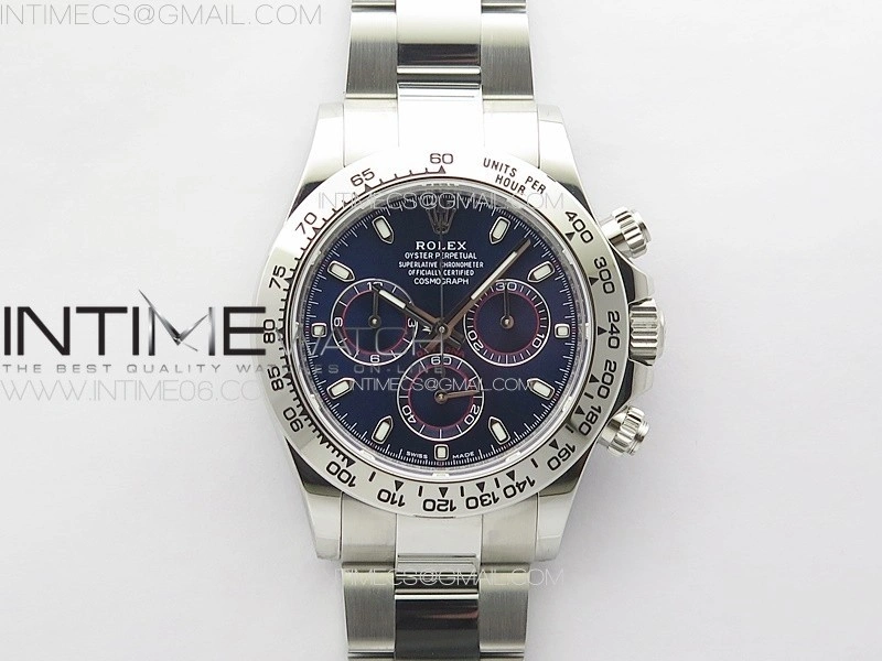 Daytona 116509 904 SS BTF 1:1 Best Edition Blue Dial On 904L SS Bracelet SA4130