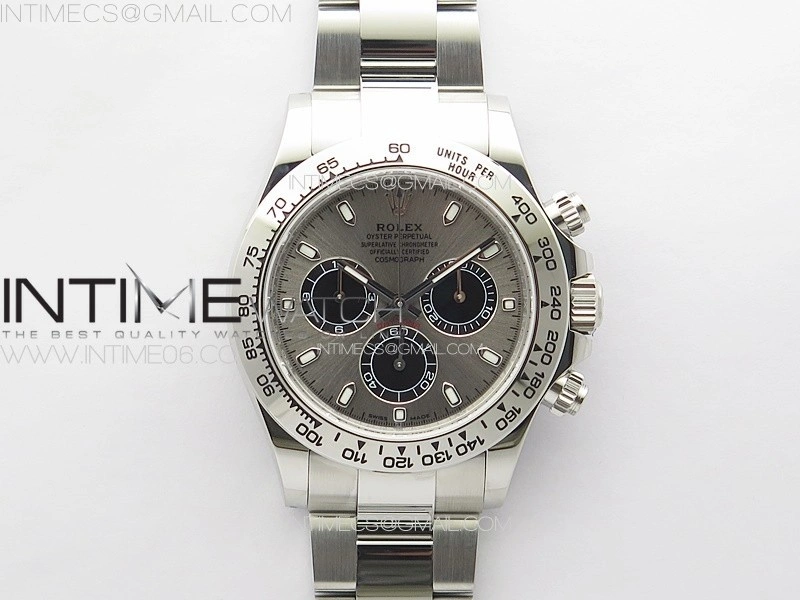 Daytona 116509 904 SS BTF 1:1 Best Edition Gray Dial On 904L SS Bracelet SA4130