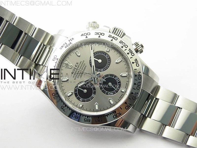 Daytona 116509 904 SS BTF 1:1 Best Edition Gray Dial On 904L SS Bracelet SA4130