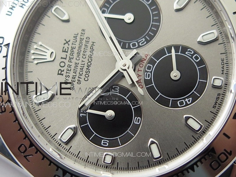 Daytona 116509 904 SS BTF 1:1 Best Edition Gray Dial On 904L SS Bracelet SA4130