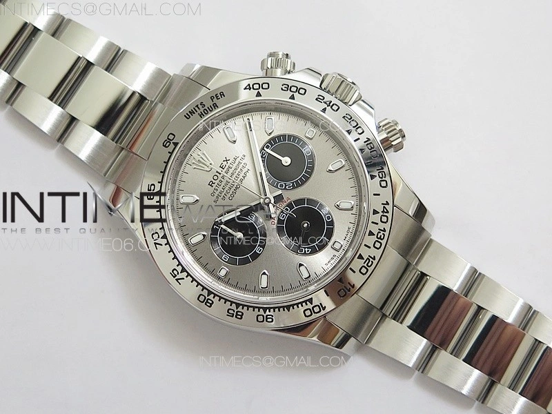Daytona 116509 904 SS BTF 1:1 Best Edition Gray Dial On 904L SS Bracelet SA4130