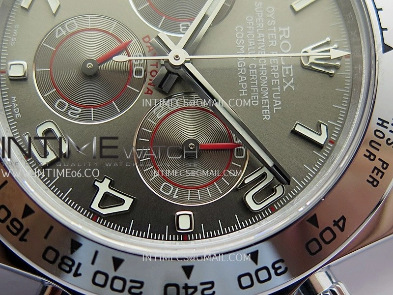 Daytona 116509 Gain Weight QF 1:1 Best Edition Gray Dial On Rubber Strap SH4130