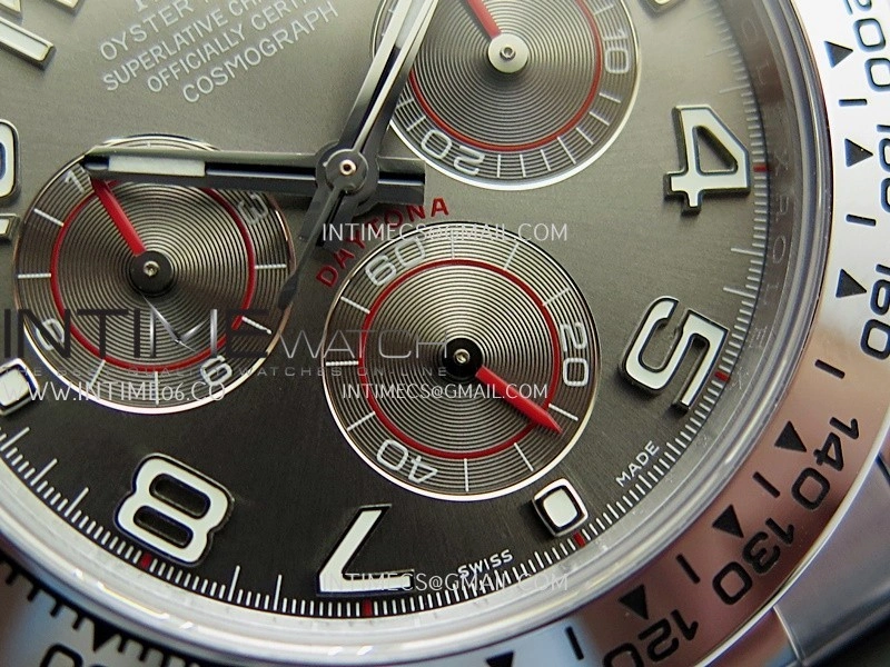 Daytona 116509 Gain Weight QF 1:1 Best Edition Gray Dial On Rubber Strap SH4130