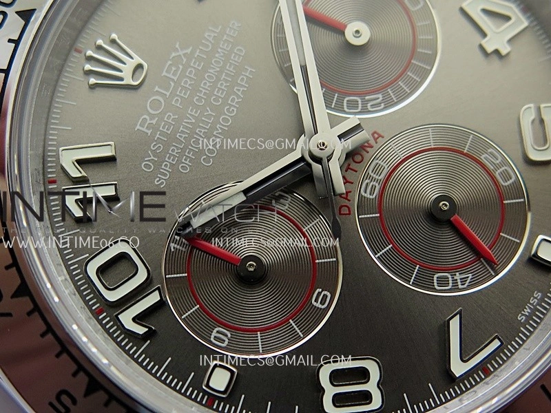 Daytona 116509 Gain Weight QF 1:1 Best Edition Gray Dial On Rubber Strap SH4130