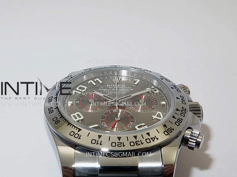 Daytona 116509 Gain Weight QF 1:1 Best Edition Gray Dial On Rubber Strap SH4130