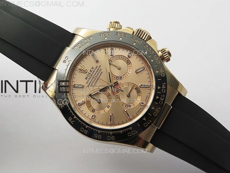 Daytona 116515 BTF 1:1 Best Edition RG Dial on Oysterflex Rubber Strap SA4130 V2