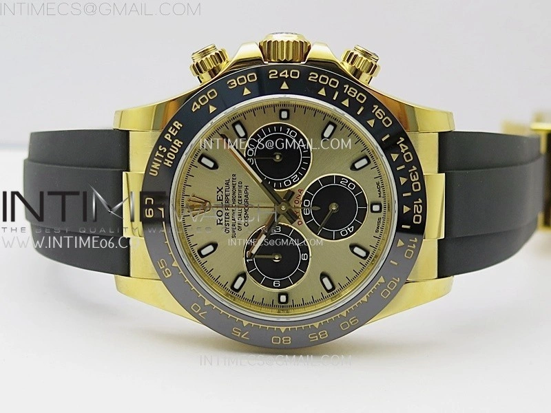 Daytona 116518 904L YG VSF 1:1 Best Edition Gold Dial On Oysterflex DD4130