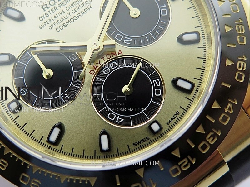 Daytona 116518 904L YG VSF 1:1 Best Edition Gold Dial On Oysterflex DD4130