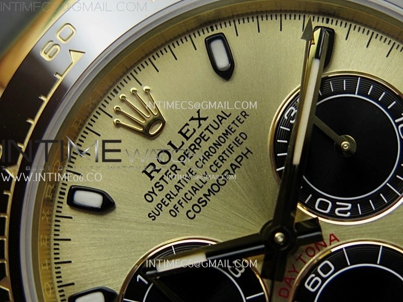 Daytona 116518 904L YG VSF 1:1 Best Edition Gold Dial On Oysterflex DD4130