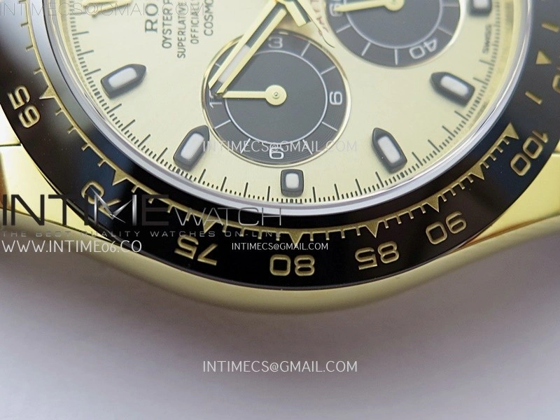 Daytona 116518 904L YG VSF 1:1 Best Edition Gold Dial On Oysterflex DD4130