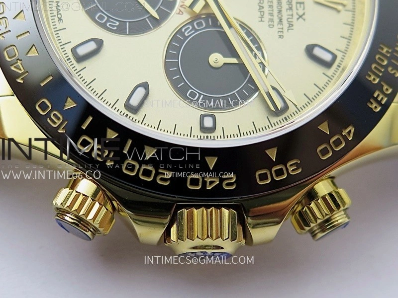 Daytona 116518 904L YG VSF 1:1 Best Edition Gold Dial On Oysterflex DD4130