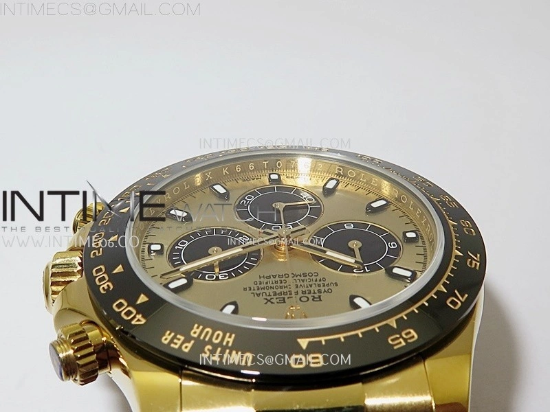 Daytona 116518 904L YG VSF 1:1 Best Edition Gold Dial On Oysterflex DD4130