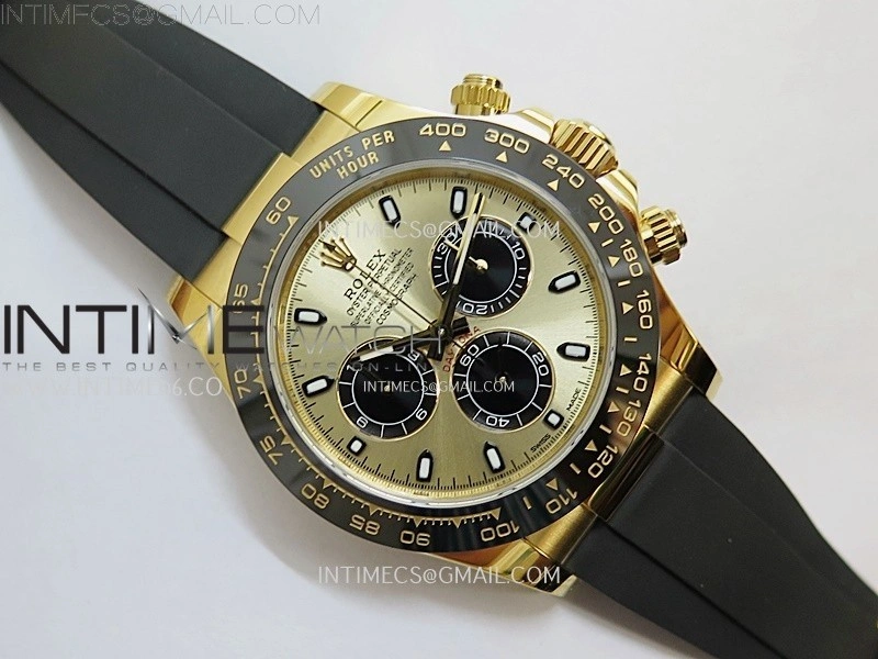 Daytona 116518 904L YG VSF 1:1 Best Edition Gold Dial On Oysterflex DD4130