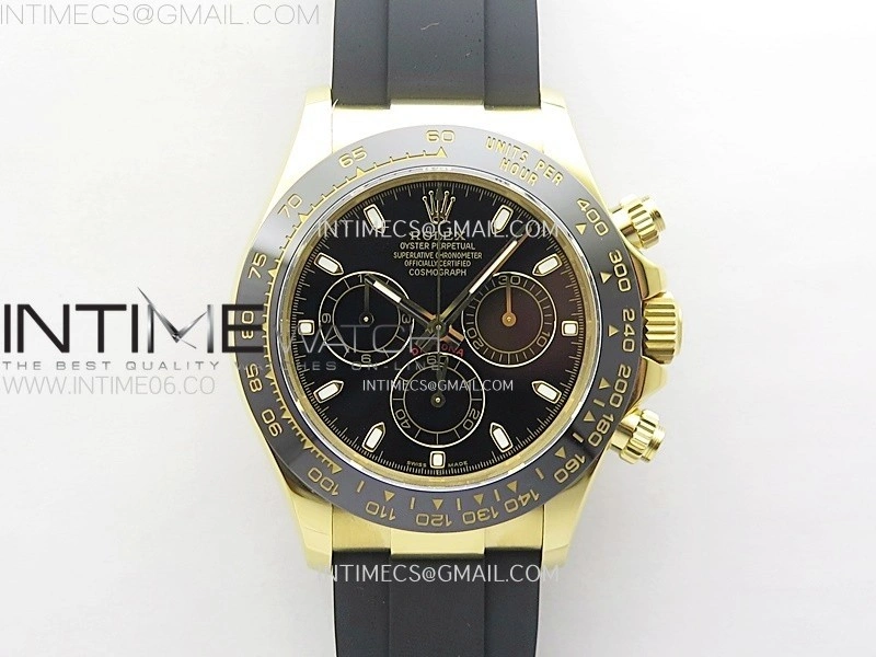 Daytona 116518 QF 1:1 Best Edition Black Dial on Oysterflex Strap SH4130 V3