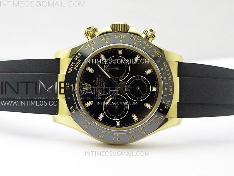 Daytona 116518 QF 1:1 Best Edition Black Dial on Oysterflex Strap SH4130 V3