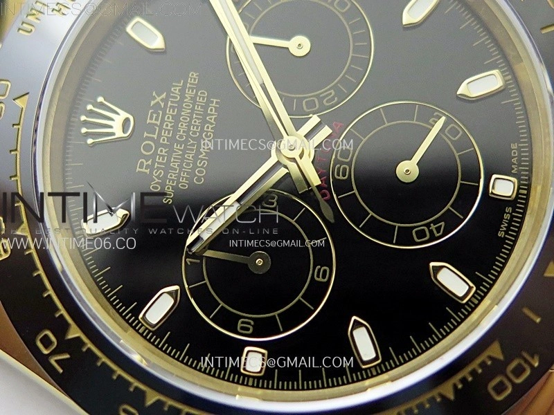 Daytona 116518 QF 1:1 Best Edition Black Dial on Oysterflex Strap SH4130 V3