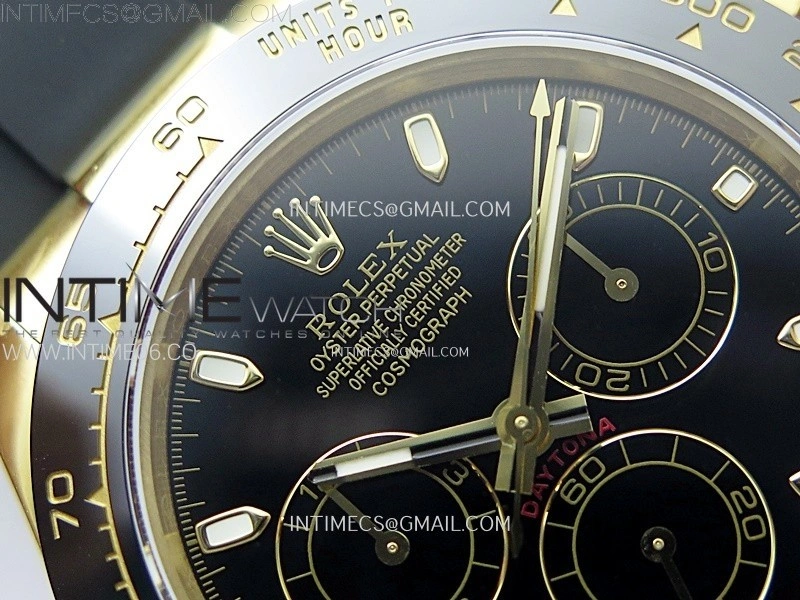 Daytona 116518 QF 1:1 Best Edition Black Dial on Oysterflex Strap SH4130 V3