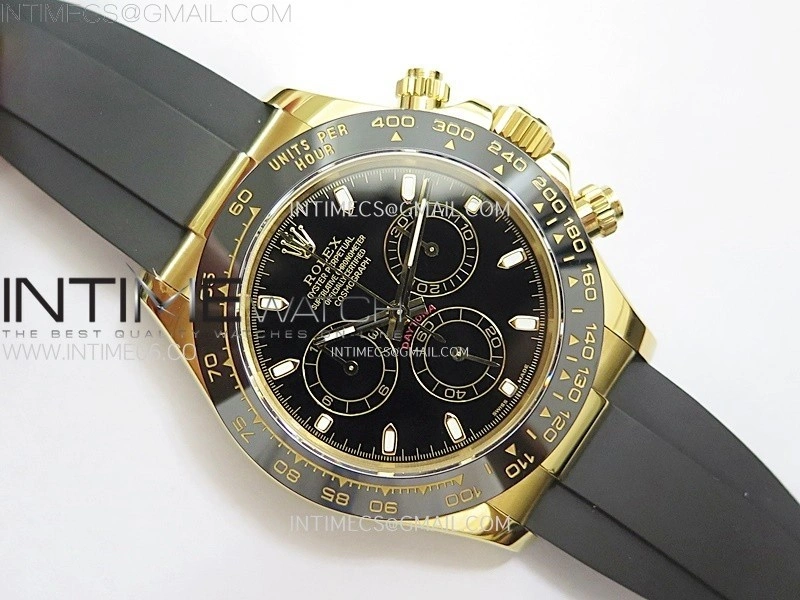 Daytona 116518 QF 1:1 Best Edition Black Dial on Oysterflex Strap SH4130 V3