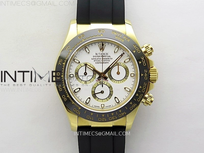Daytona 116518 QF 1:1 Best Edition White Dial on Oysterflex Strap SH4130 V3