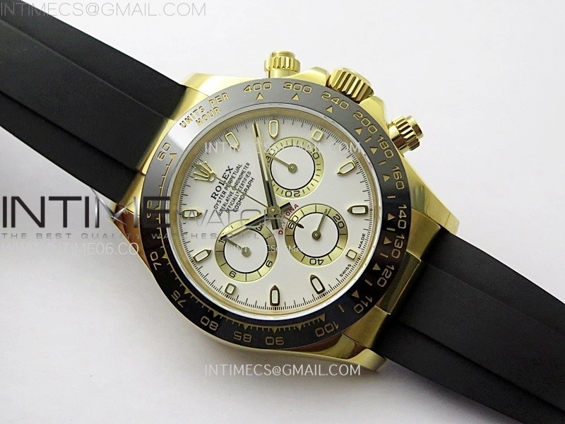 Daytona 116518 QF 1:1 Best Edition White Dial on Oysterflex Strap SH4130 V3