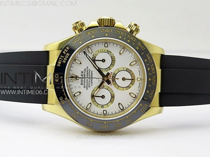 Daytona 116518 QF 1:1 Best Edition White Dial on Oysterflex Strap SH4130 V3