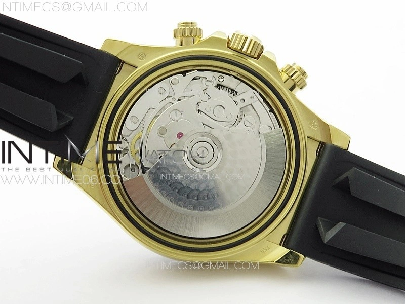 Daytona 116518LN YG APSF Gold Dial Stick Markers On Rubber Strap Slim A7750