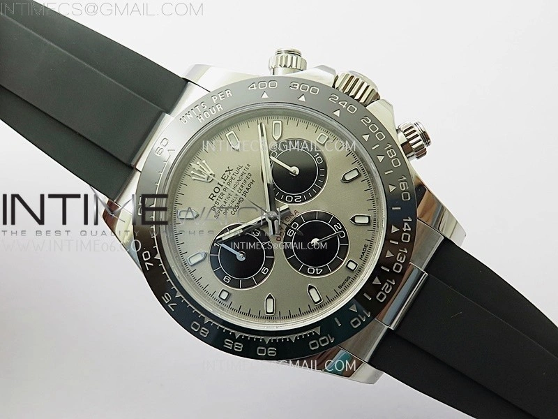 Daytona 116519 904L SS VSF 1:1 Best Edition On Oysterflex Gray Dial DD4130