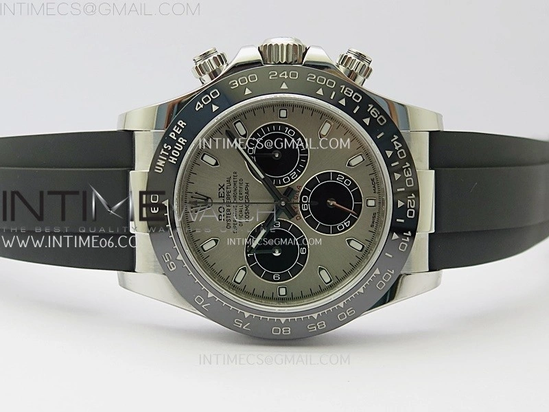 Daytona 116519 904L SS VSF 1:1 Best Edition On Oysterflex Gray Dial DD4130