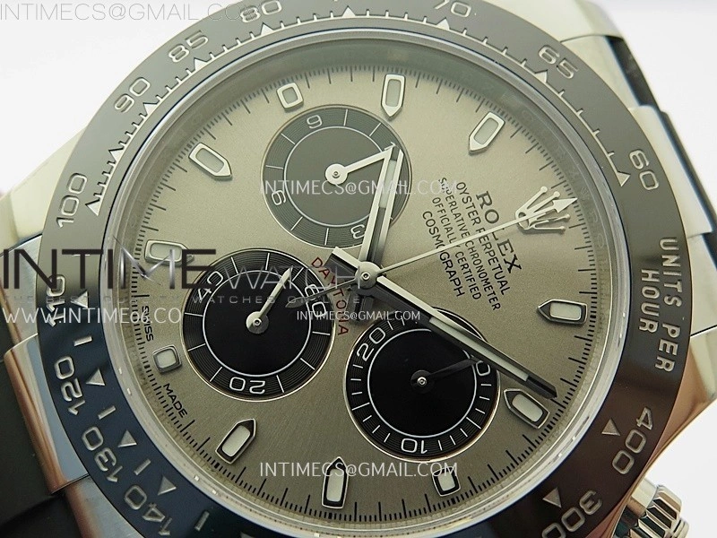 Daytona 116519 904L SS VSF 1:1 Best Edition On Oysterflex Gray Dial DD4130