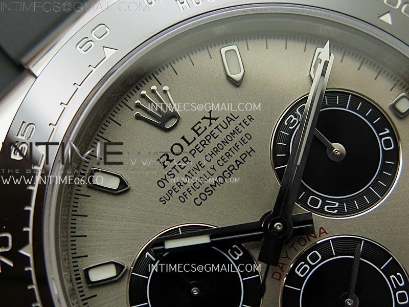 Daytona 116519 904L SS VSF 1:1 Best Edition On Oysterflex Gray Dial DD4130