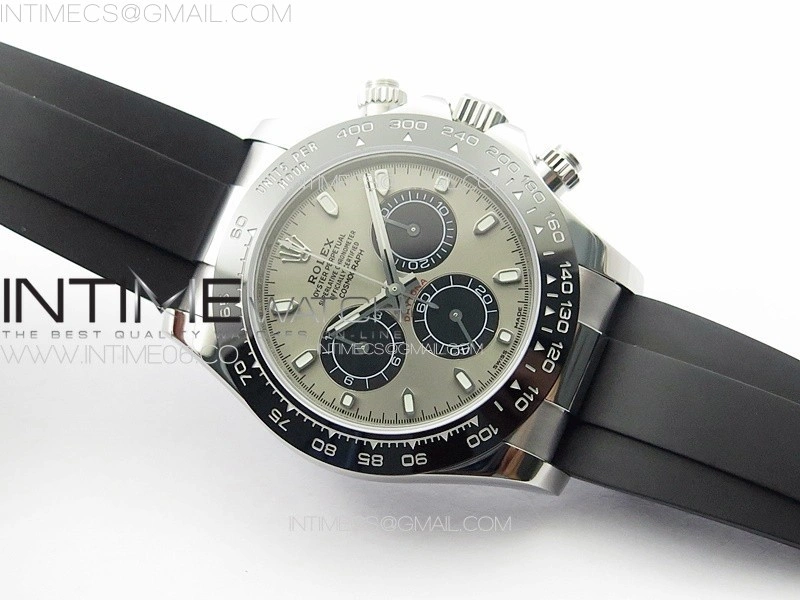 Daytona 116519LN APSF Gray Dial Stick Markers On Rubber Strap Slim A7750