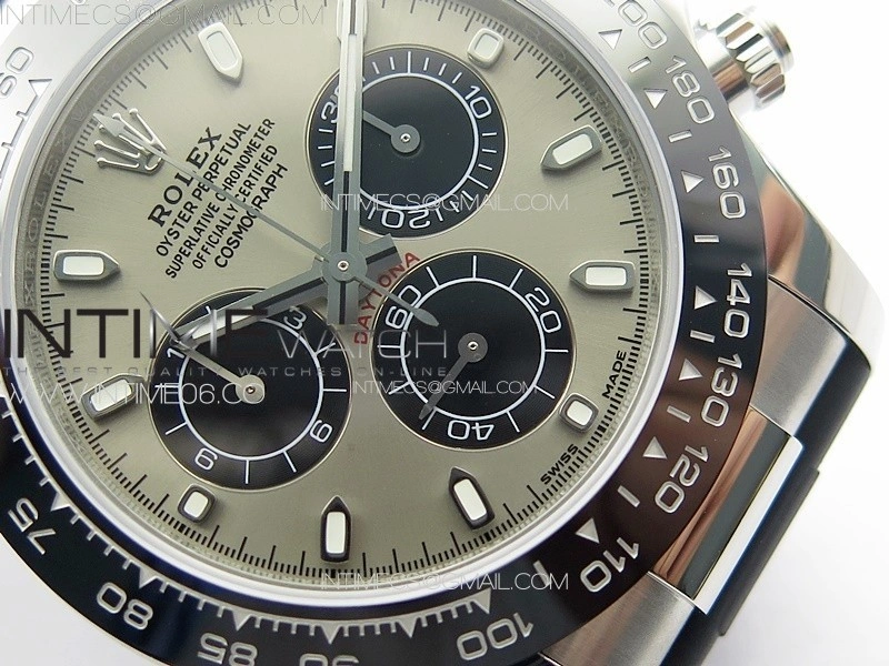 Daytona 116519LN APSF Gray Dial Stick Markers On Rubber Strap Slim A7750